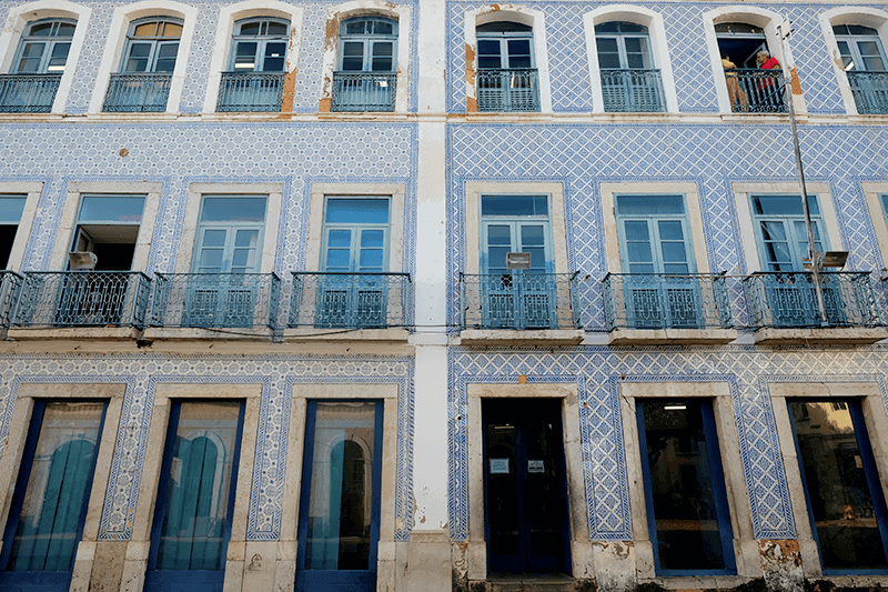 サンルイス（Sao Luis）の藍いタイル