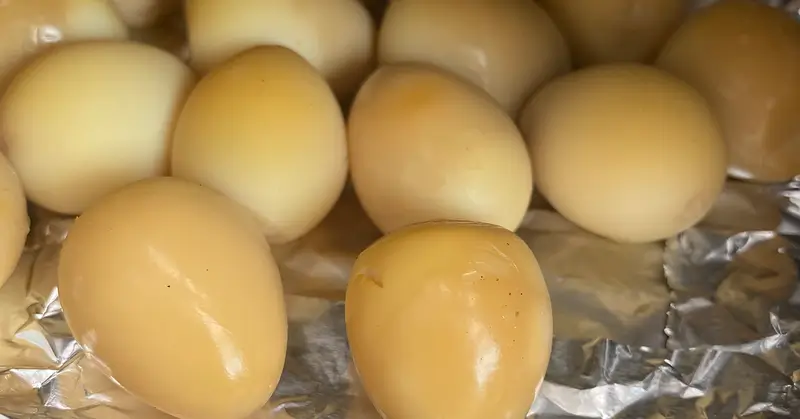 半熟うずらの卵の燻製は、本当に美味しい！