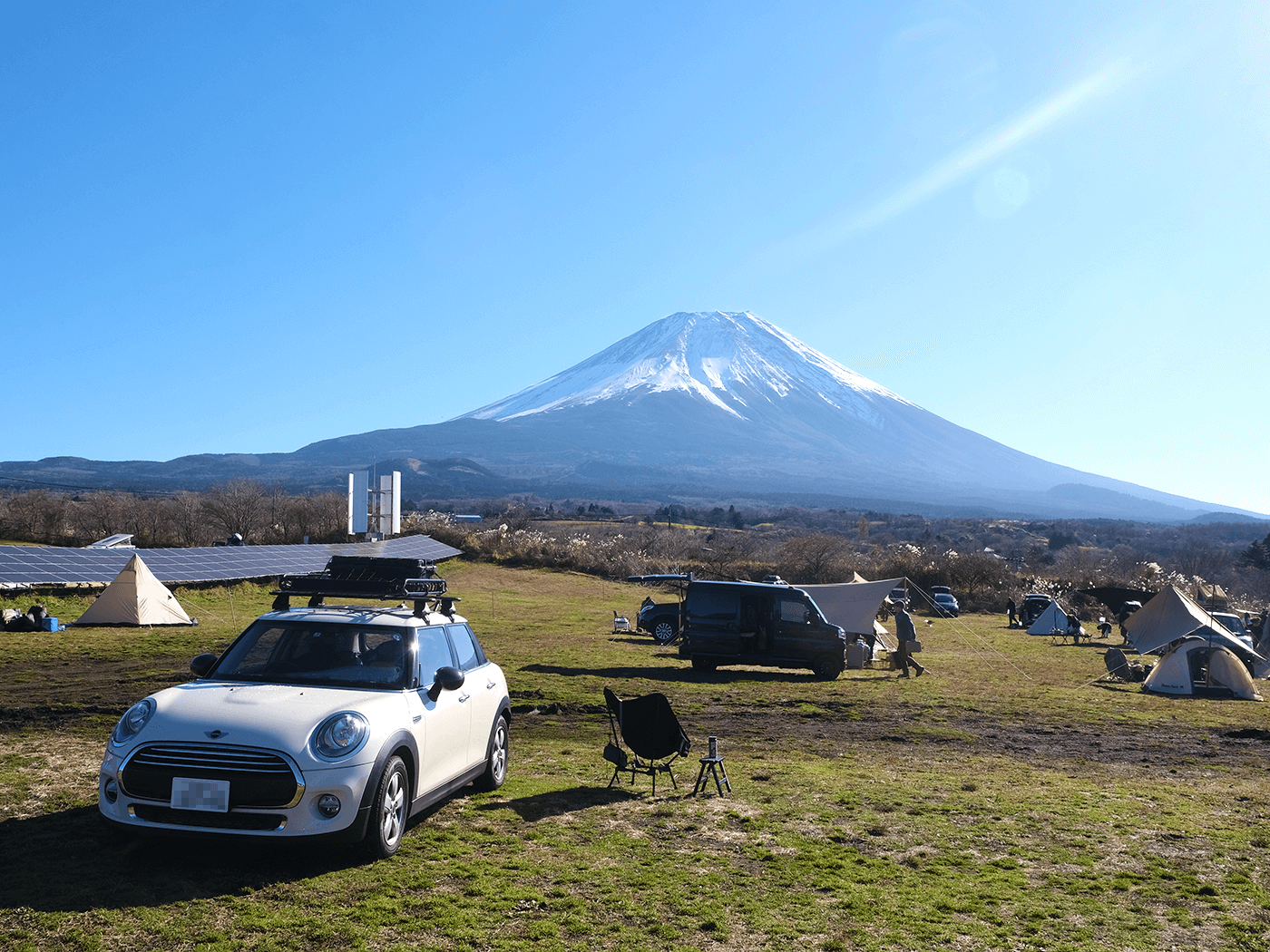 富士エコキャンプ場は、富士山がかなり近い！